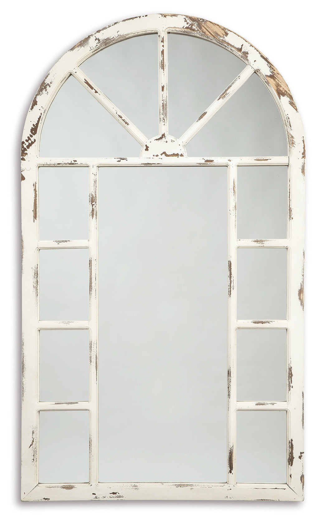 Divakar Antique White Accent Wall Mirror