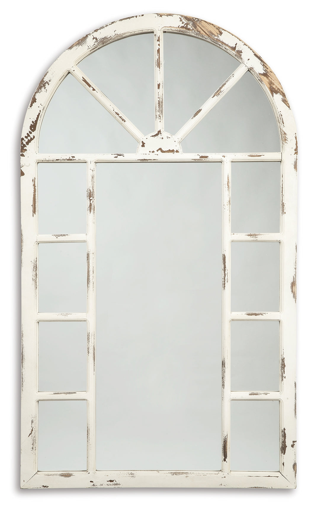 Divakar Antique White Accent Wall Mirror