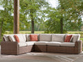 Dolan Creek Beige/Brown 4-Piece Outdoor Sectional