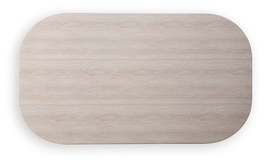 Dolan Creek Beige/Brown Rectangular Cocktail Table