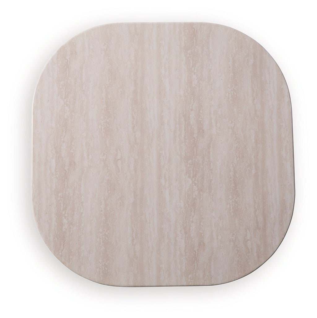 Dolan Creek Beige/Brown Square End Table