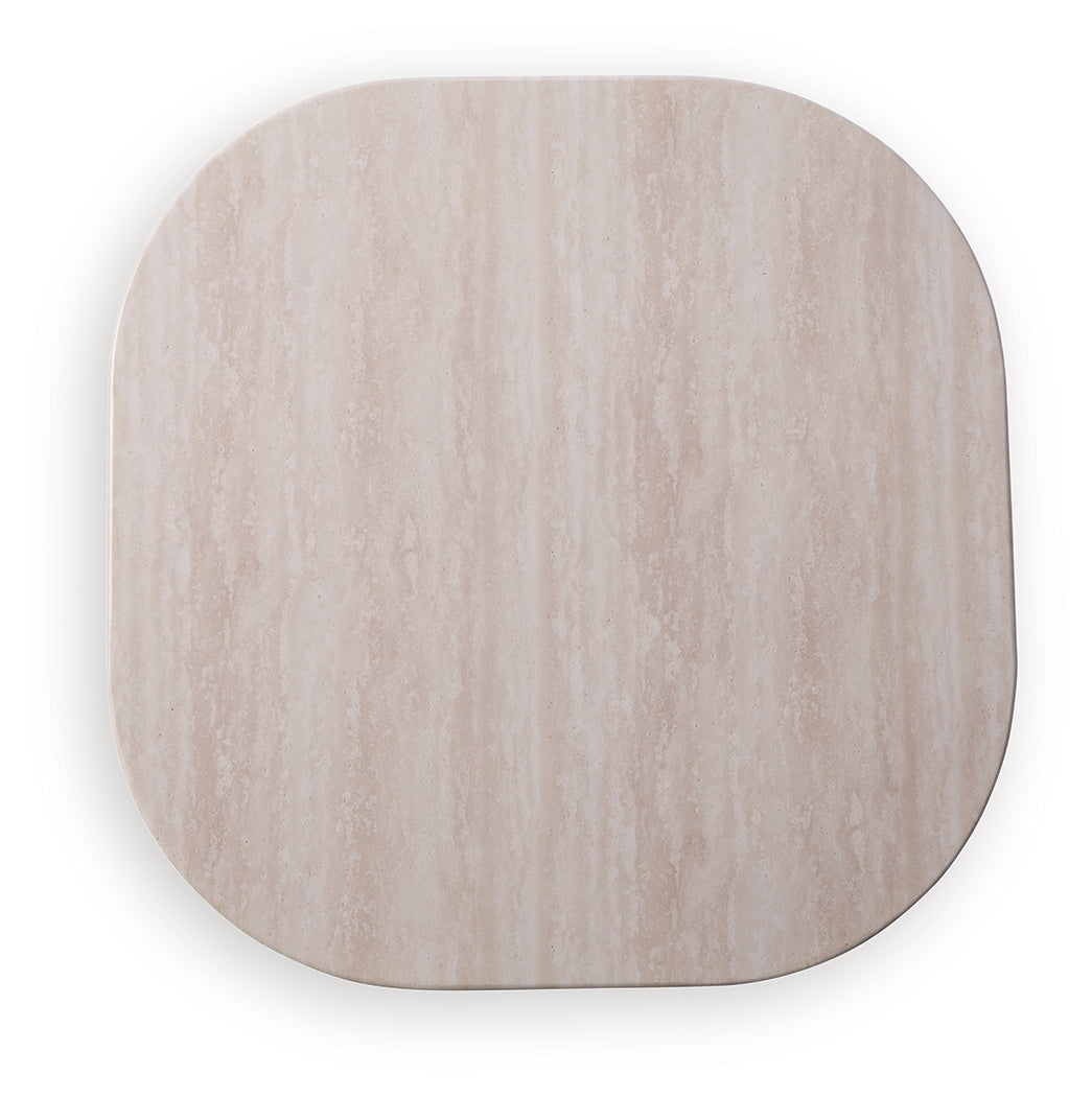 Dolan Creek Beige/Brown Square End Table