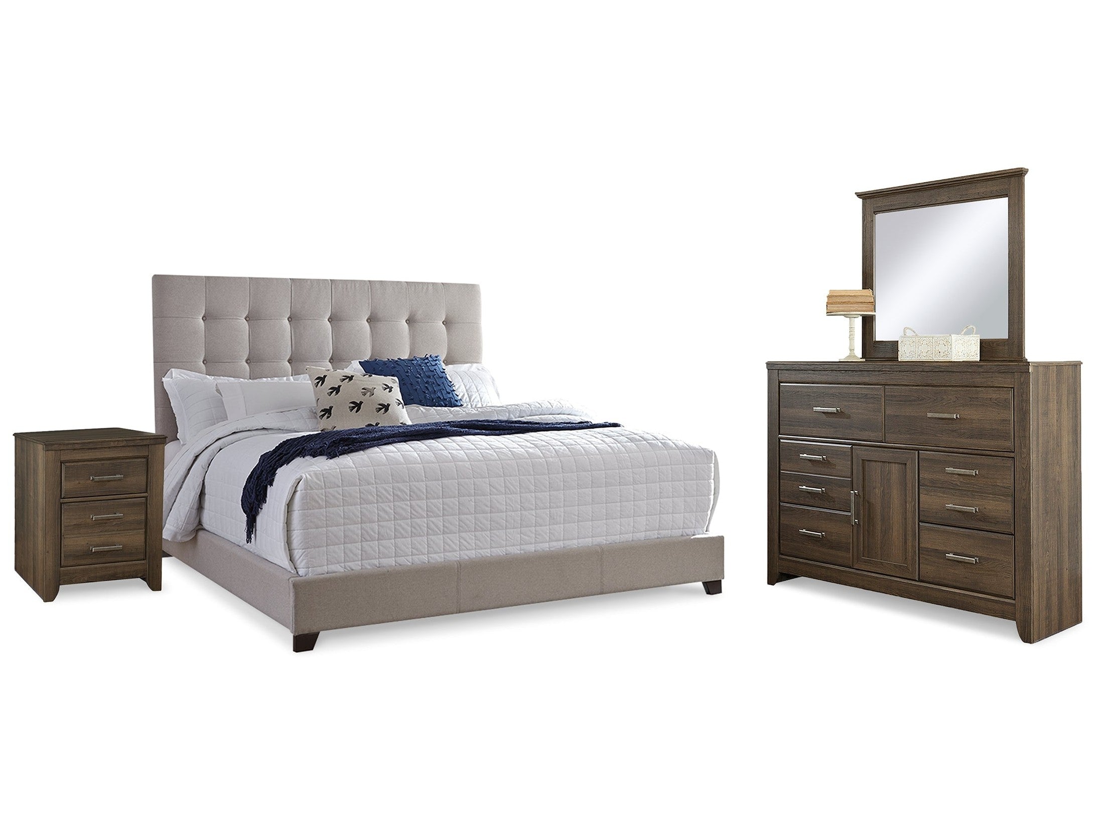 Dolante Multi Queen Upholstered Bedroom Set