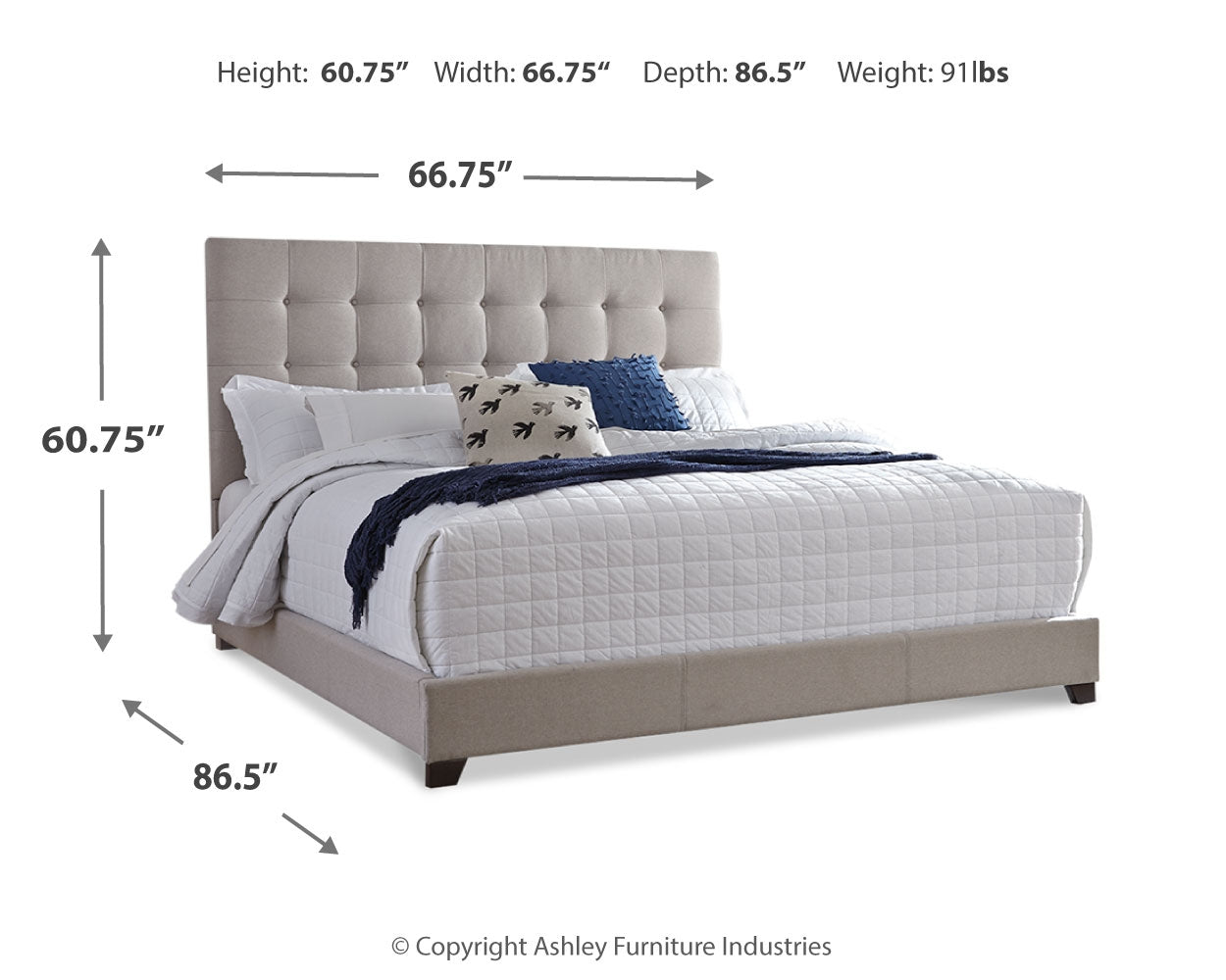 Dolante Multi Queen Upholstered Bedroom Set