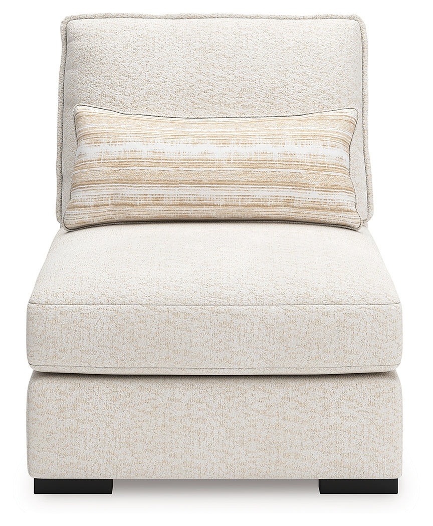 Donelson Creek Vanilla 4-Piece Sectional and Ottoman