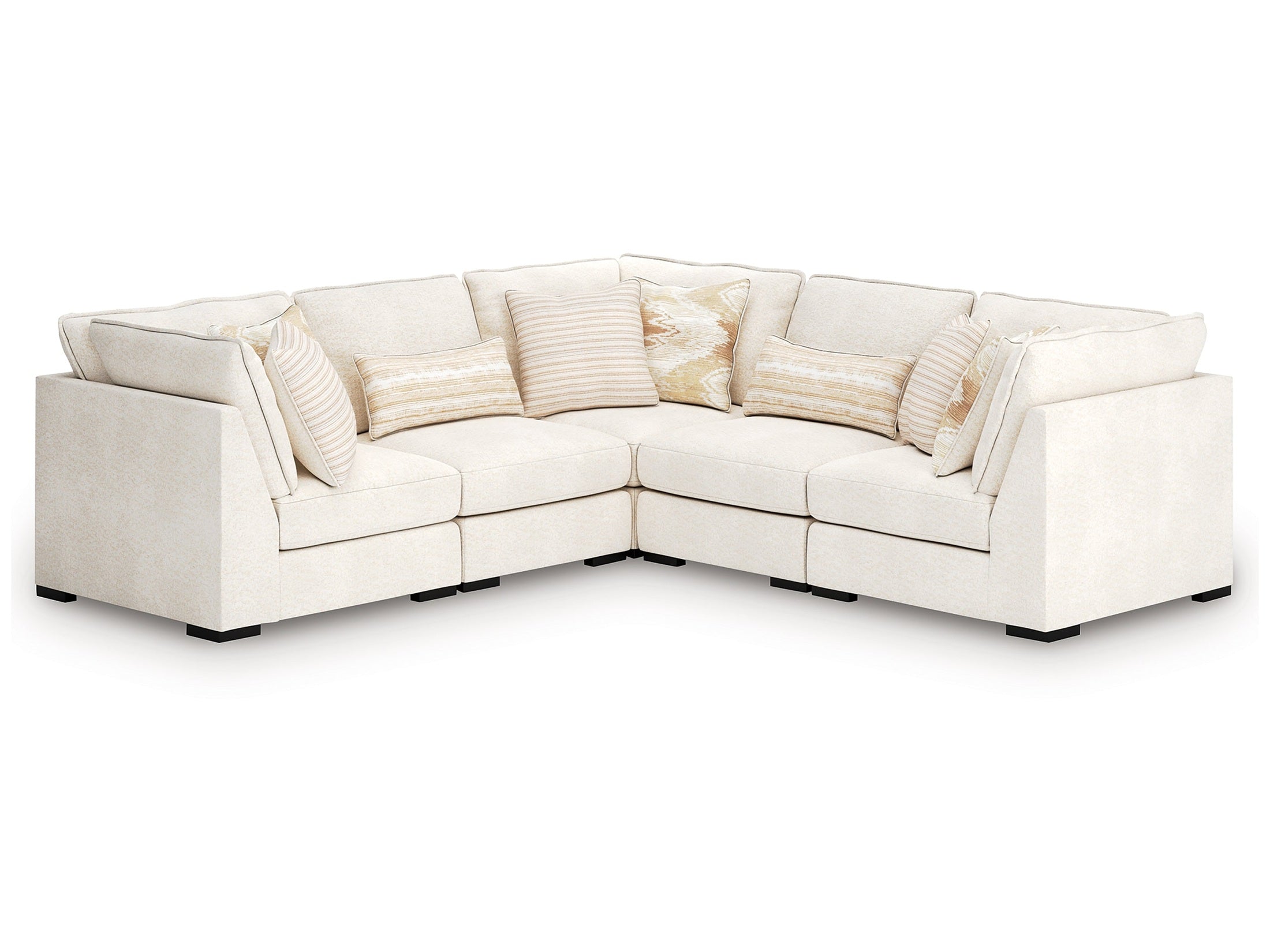 Donelson Creek Vanilla 5-Piece Sectional