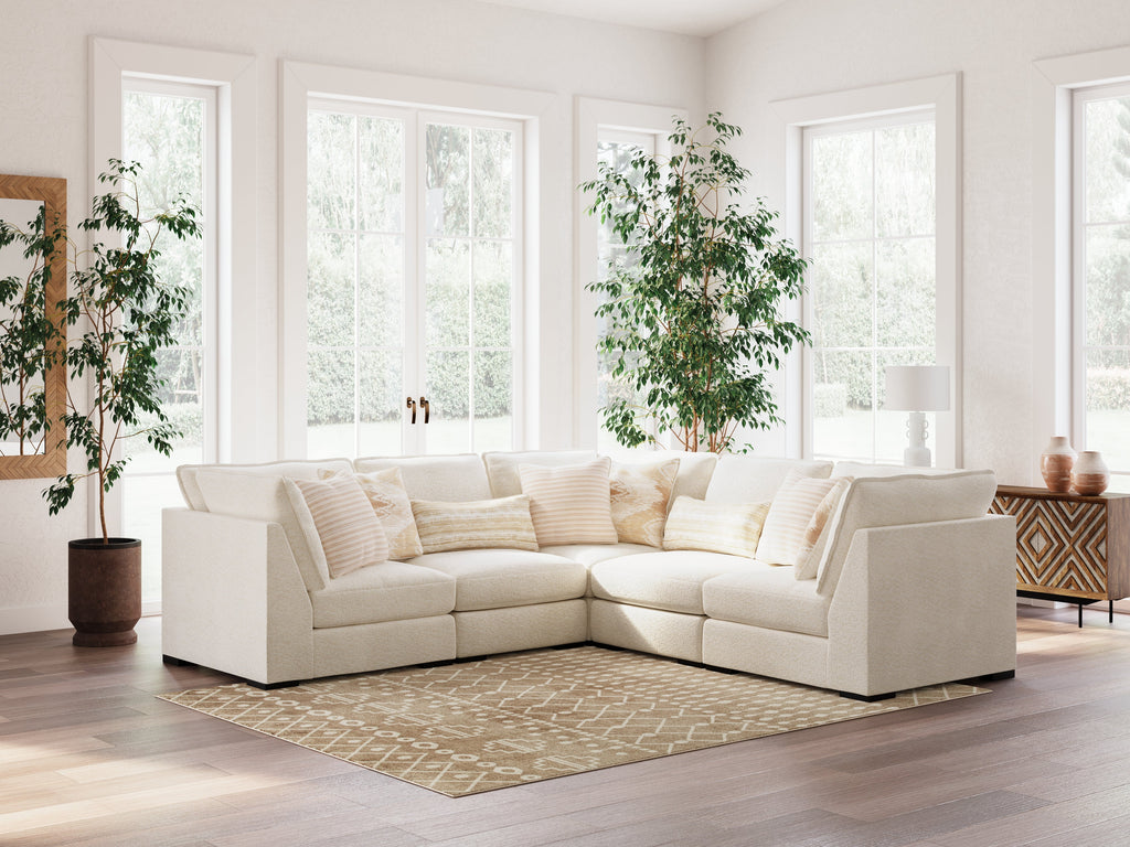 Donelson Creek Vanilla 5-Piece Sectional