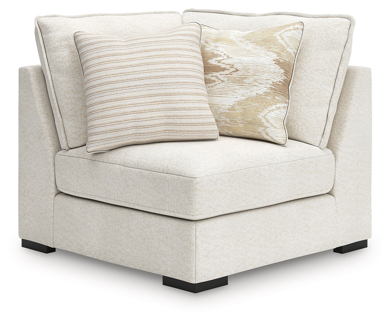 Donelson Creek Vanilla 5-Piece Sectional and 2 Oversized Ottomans