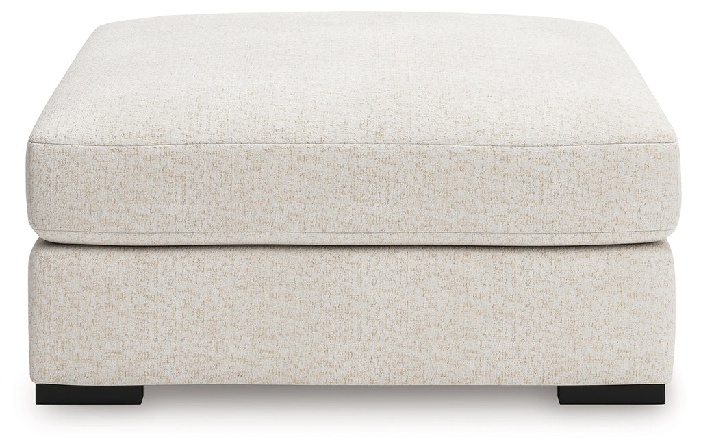 Donelson Creek Vanilla Oversized Accent Ottoman