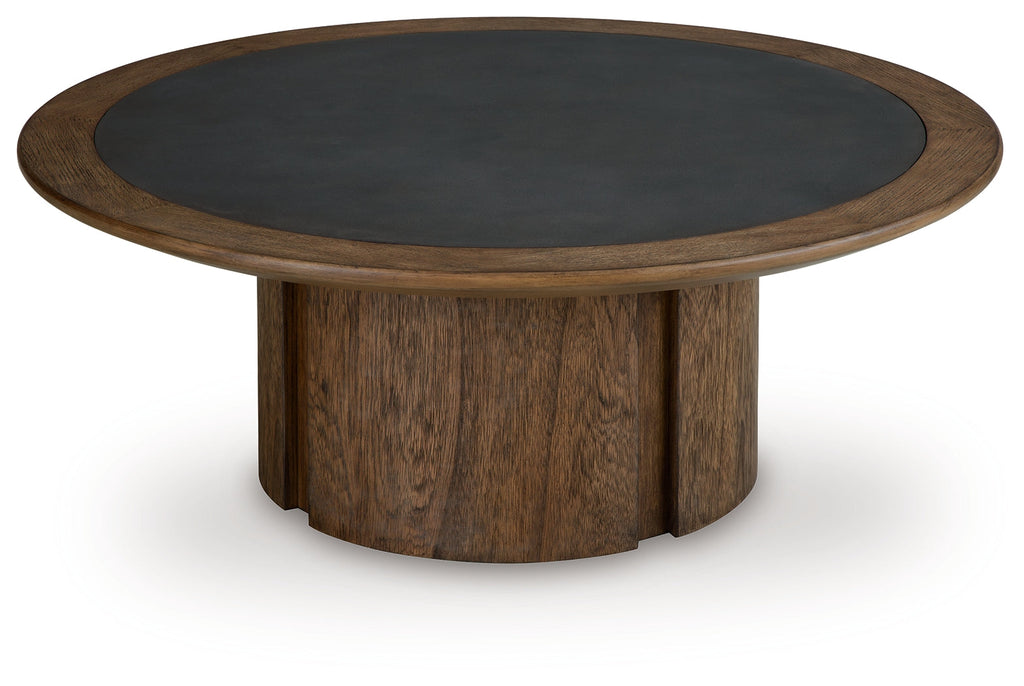 Dontayne Warm Brown Coffee Table