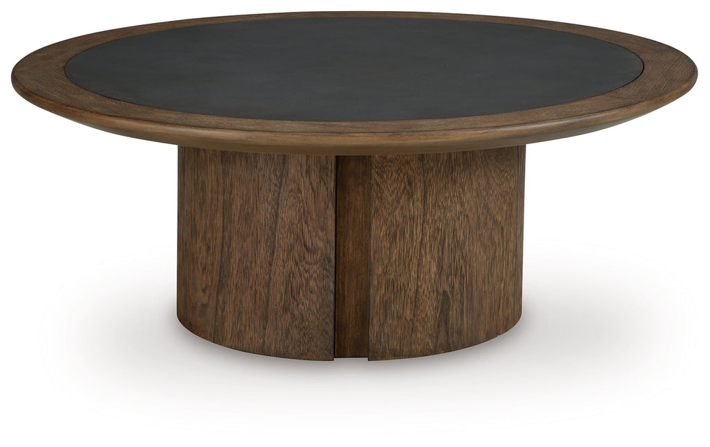 Dontayne Warm Brown Coffee Table