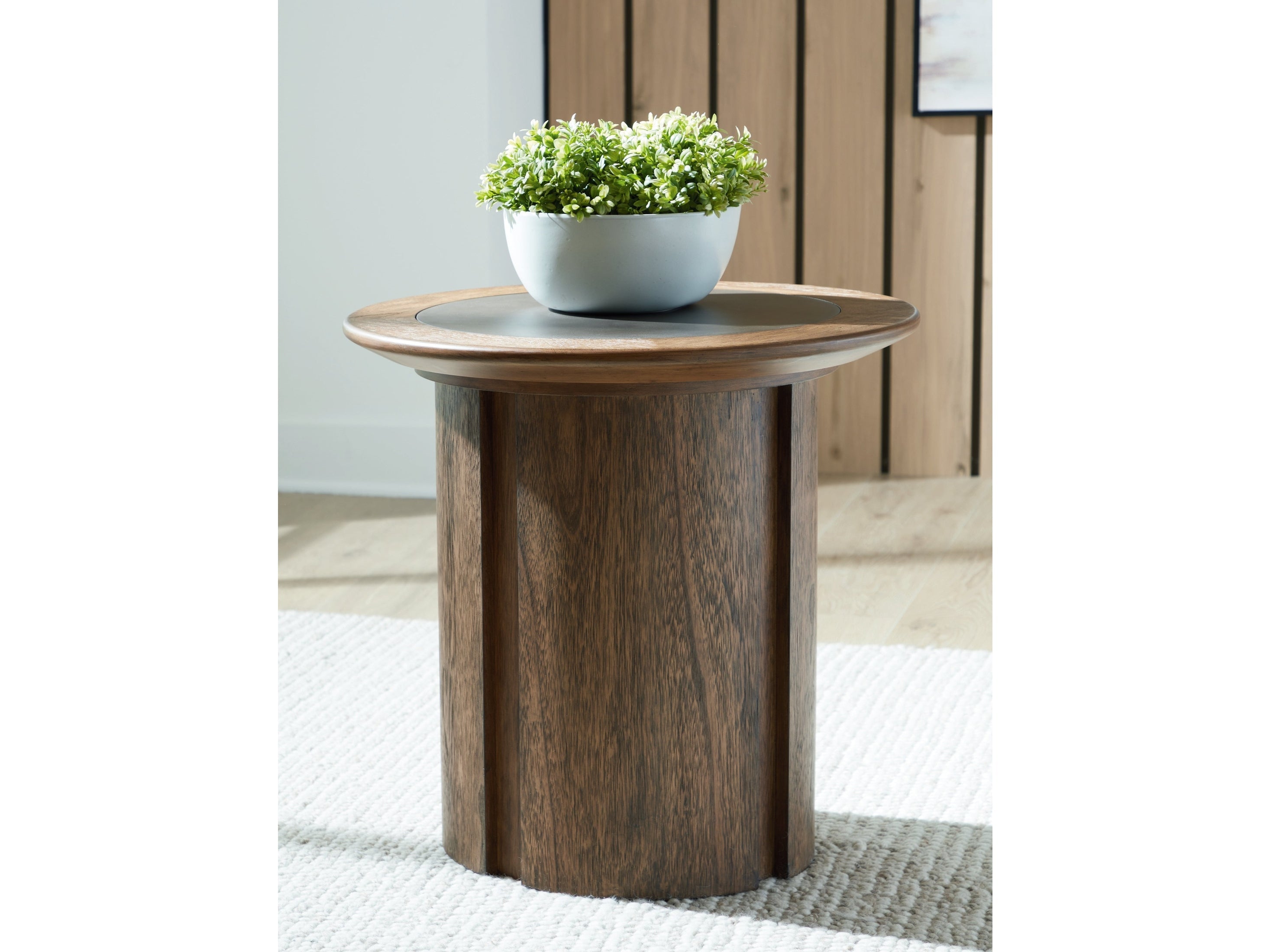 Dontayne Warm Brown End Table