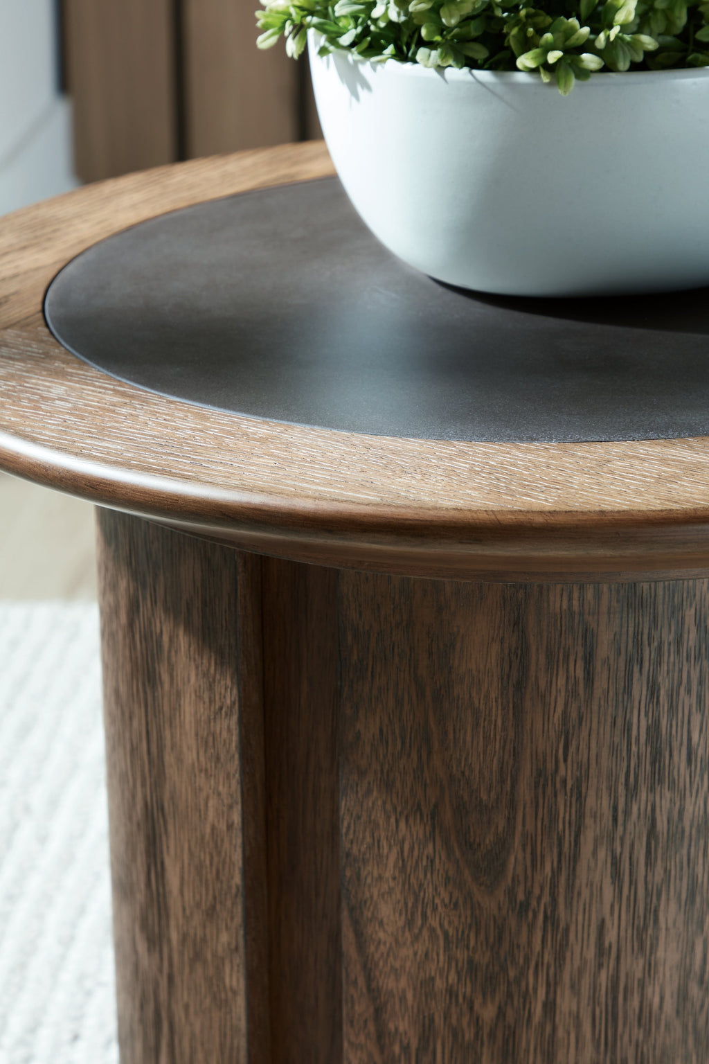 Dontayne Warm Brown End Table