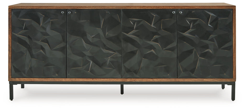 Dorannby Black/Brown Accent Cabinet