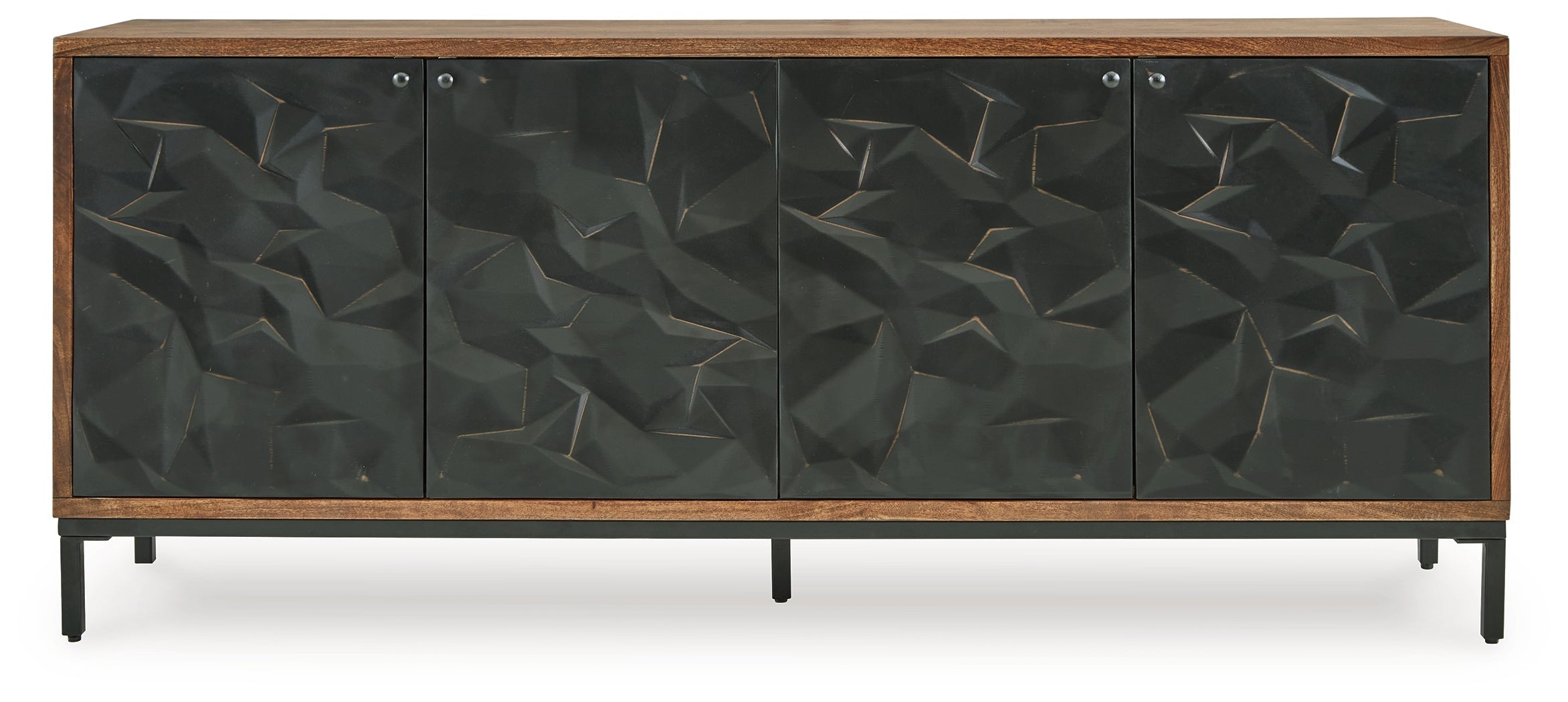 Dorannby Black/Brown Accent Cabinet