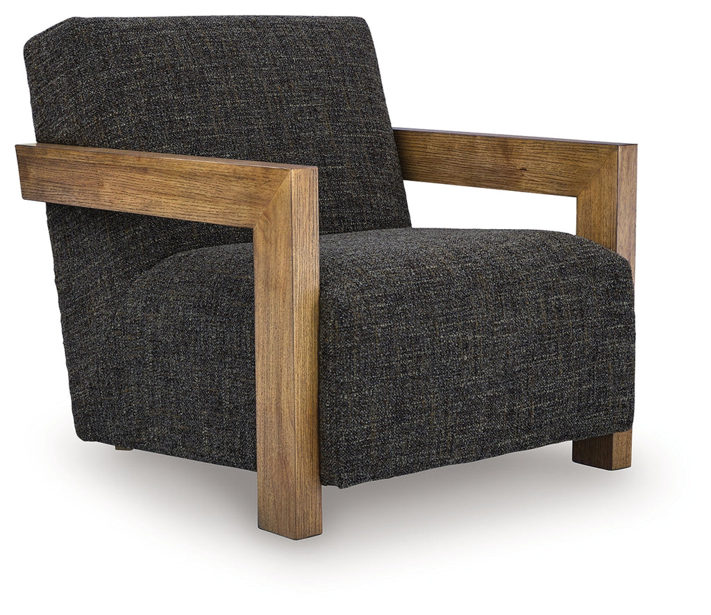 Dorney Charcoal/Brown Accent Chair