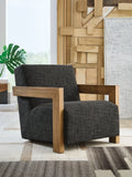 Dorney Charcoal/Brown Accent Chair