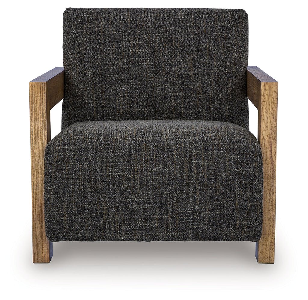 Dorney Charcoal/Brown Accent Chair