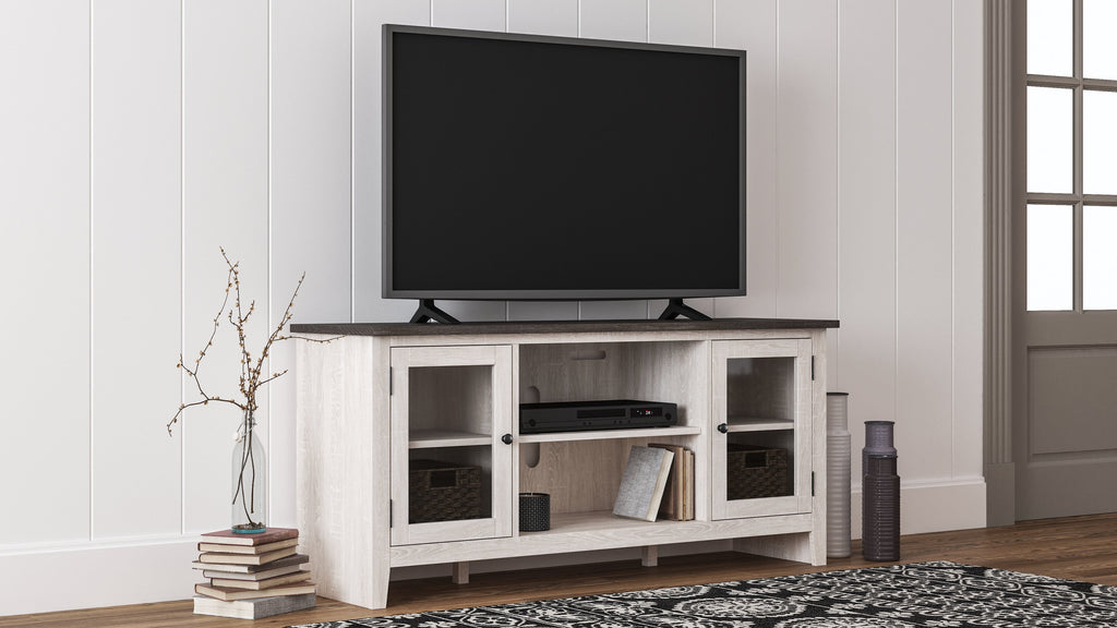 Dorrinson Antique White & Gray 60" TV Stand