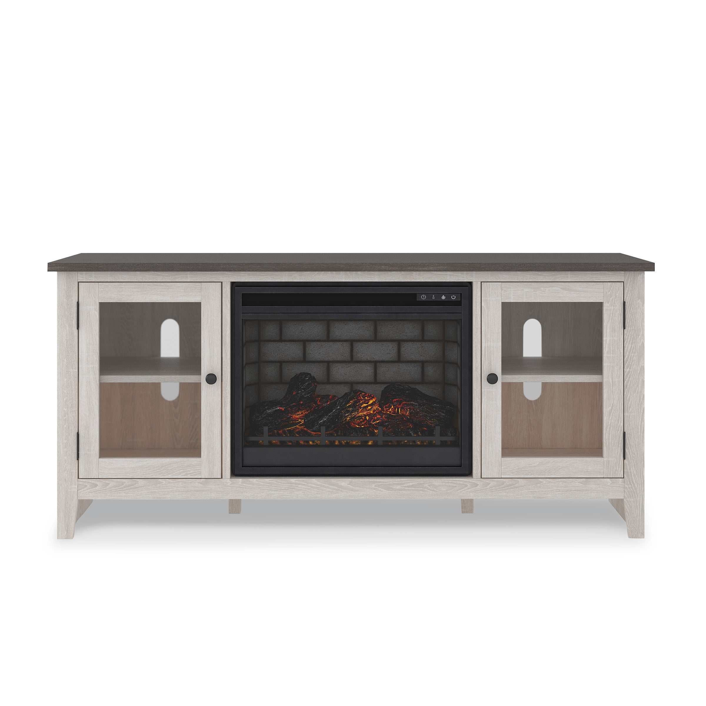 Dorrinson Antique White & Gray 60" TV Stand