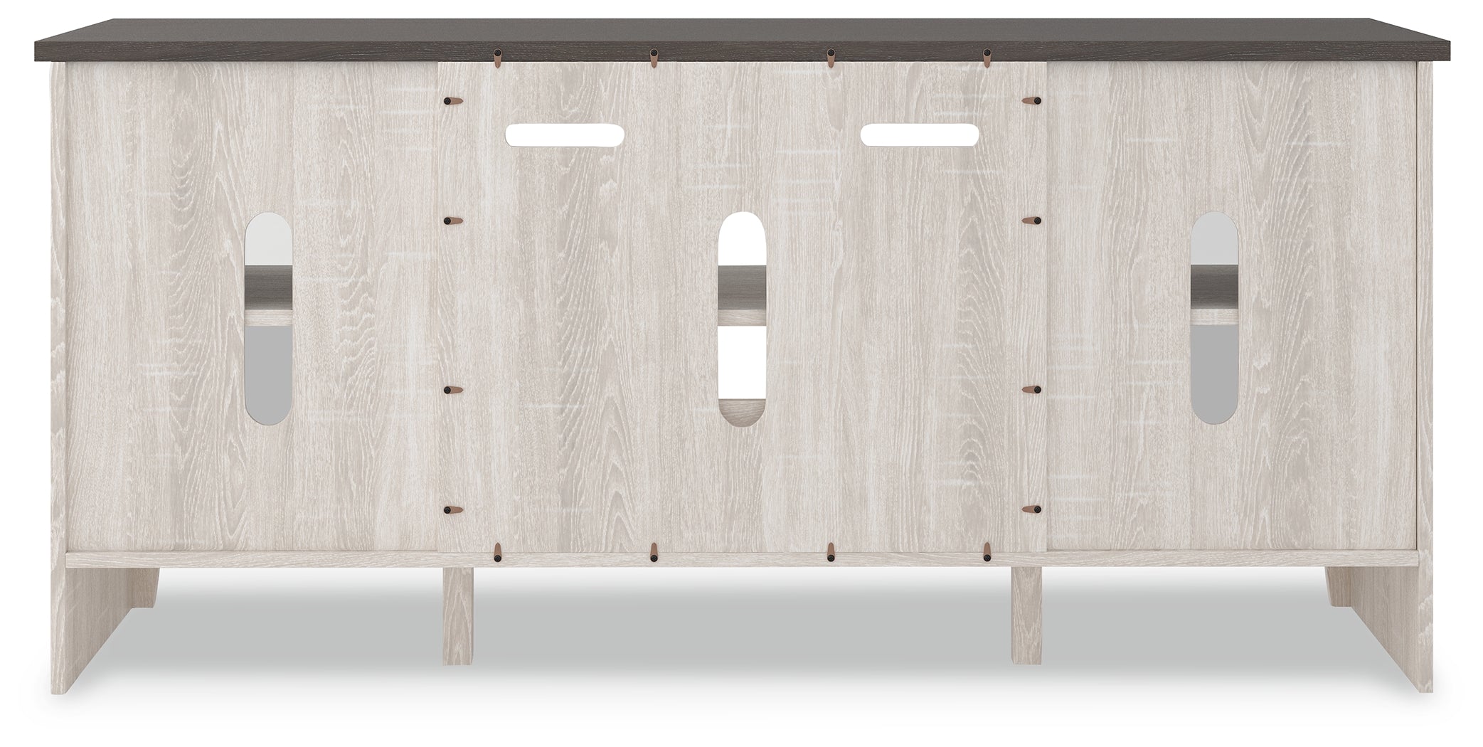 Dorrinson Antique White & Gray 60" TV Stand