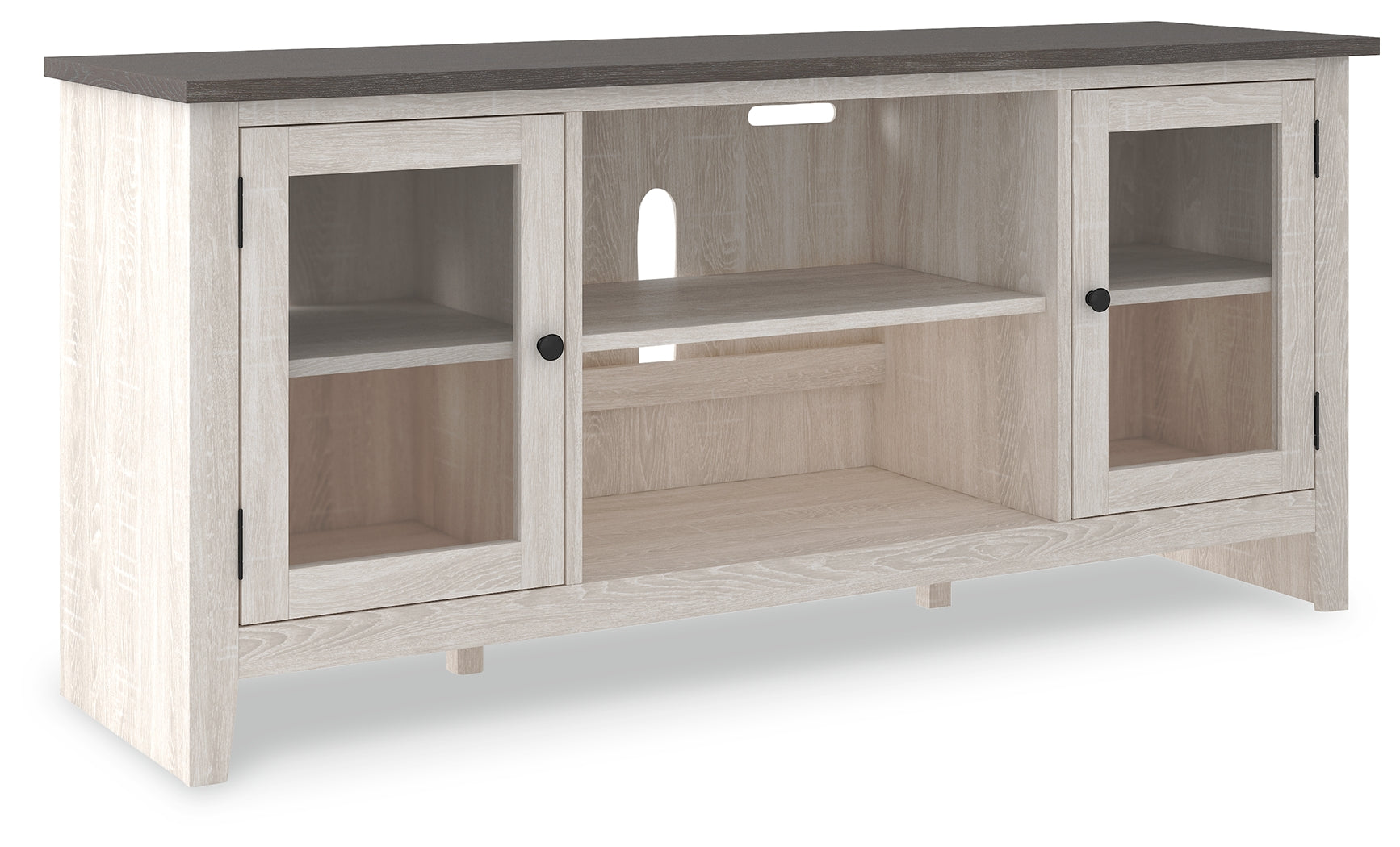 Dorrinson Antique White & Gray 60" TV Stand