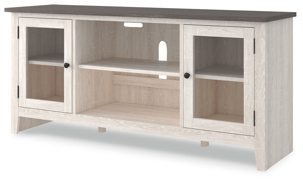 Dorrinson Antique White & Gray 60" TV Stand