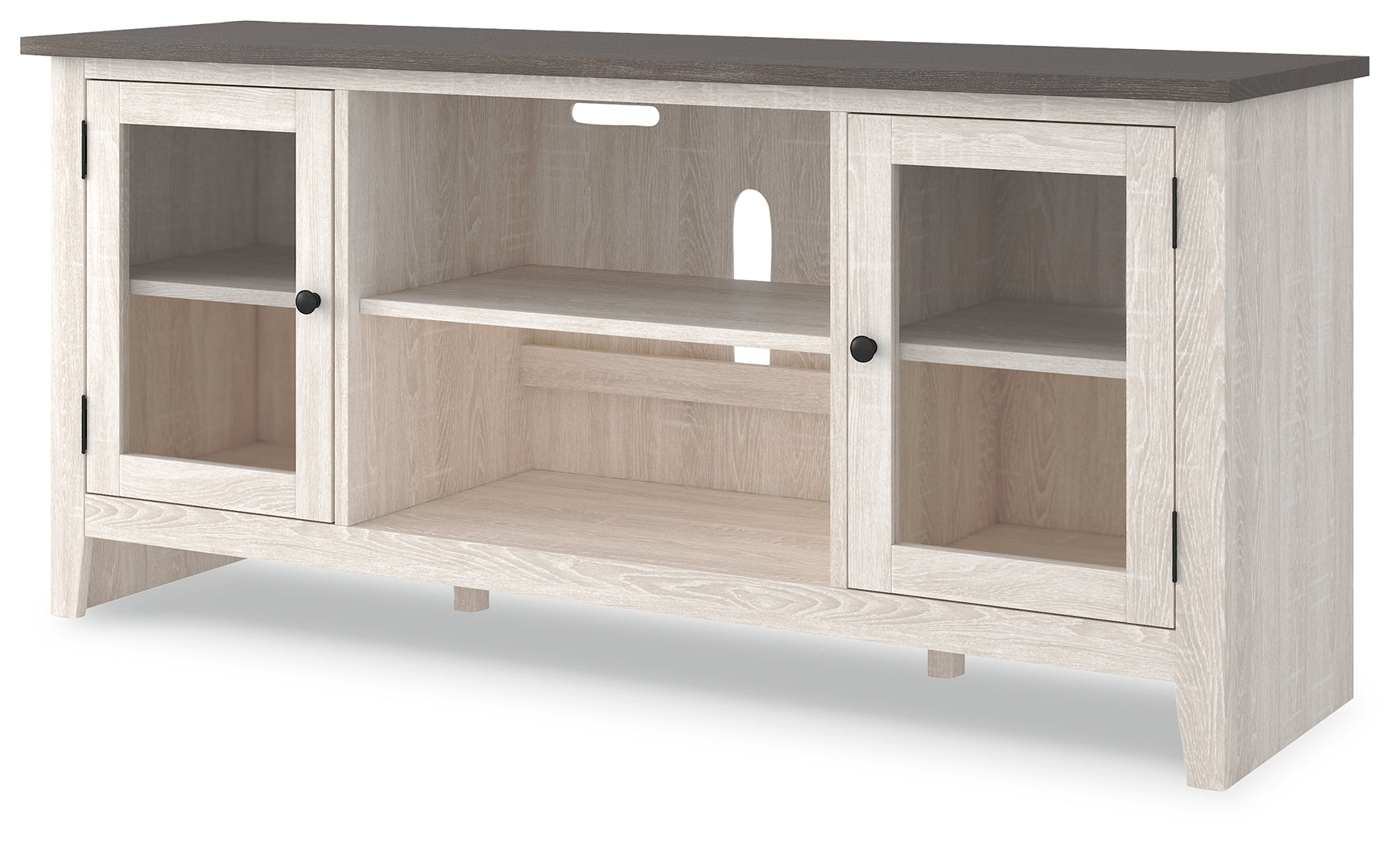 Dorrinson Antique White & Gray 60" TV Stand