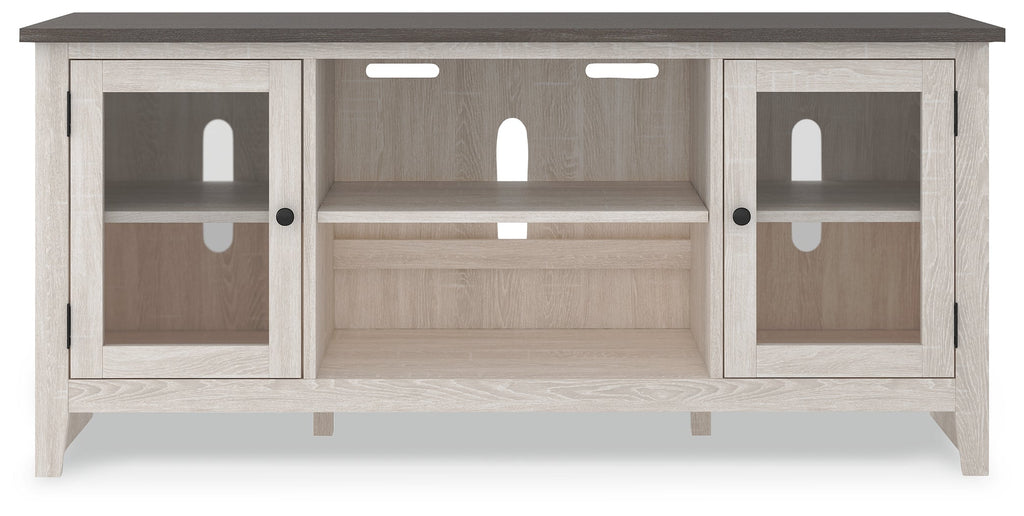 Dorrinson Antique White & Gray 60" TV Stand