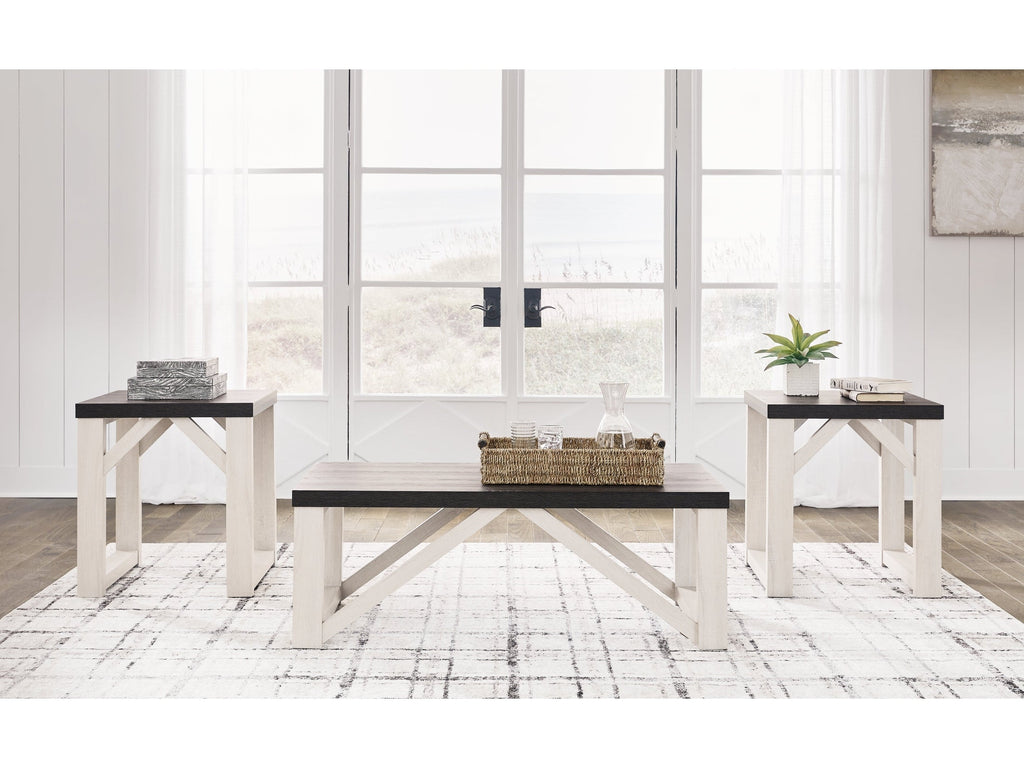Dorrinson Antique White Occasional Table Set (Set of 3)