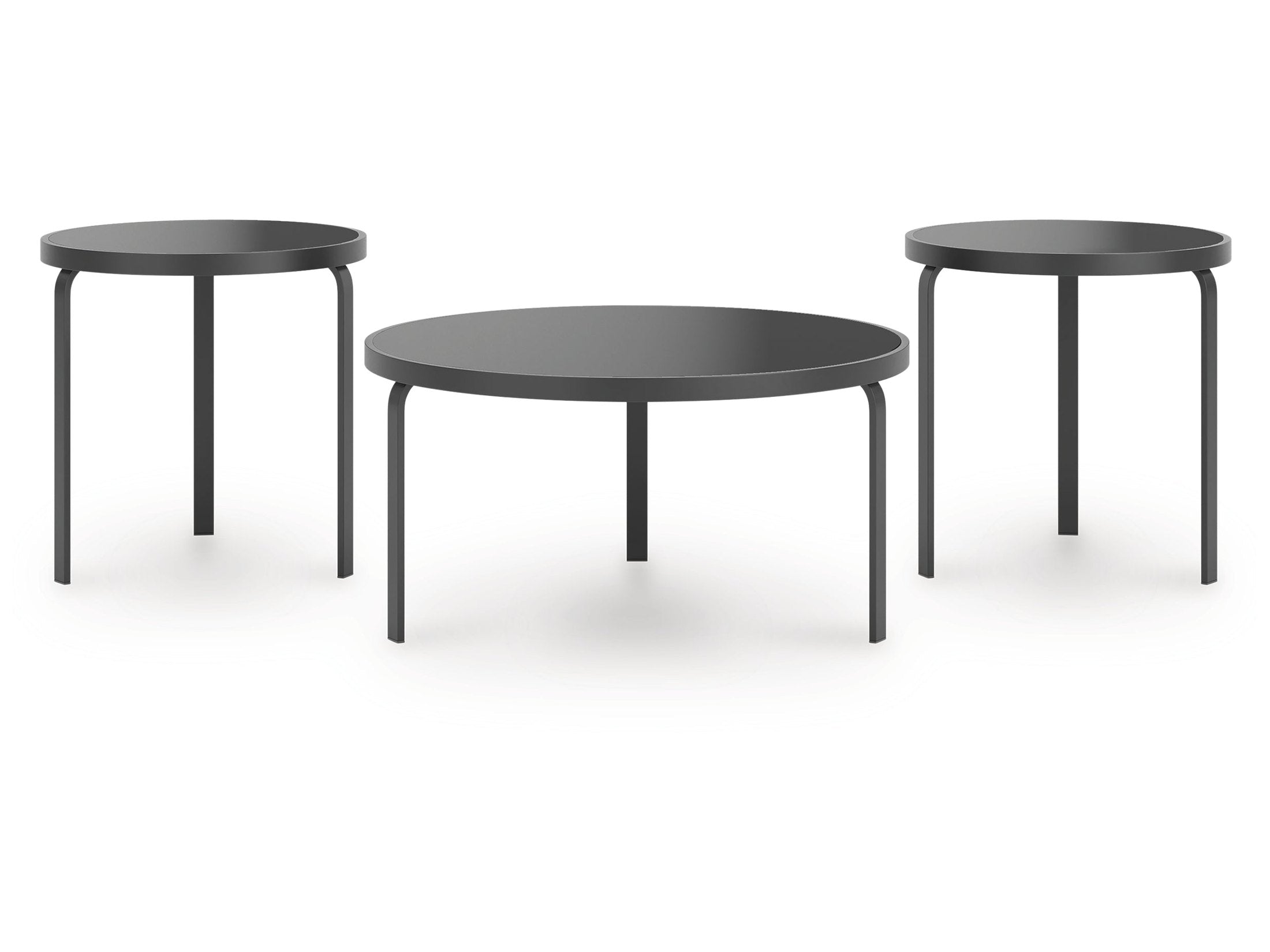 Dorylin Black Occasional Table Set (Set of 3)