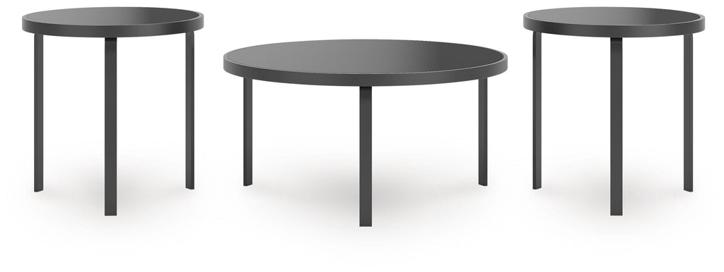 Dorylin Black Occasional Table Set (Set of 3)
