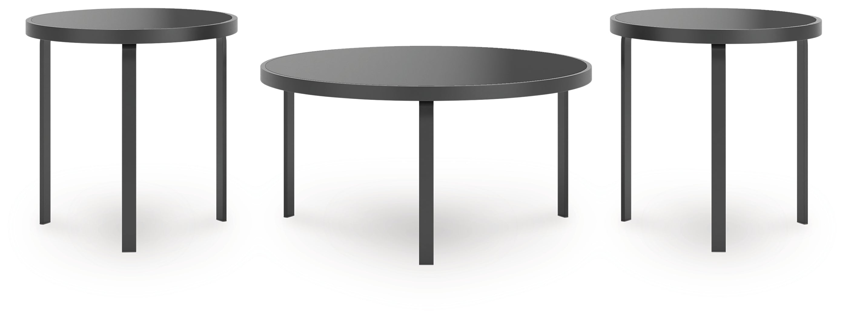 Dorylin Black Occasional Table Set (Set of 3)