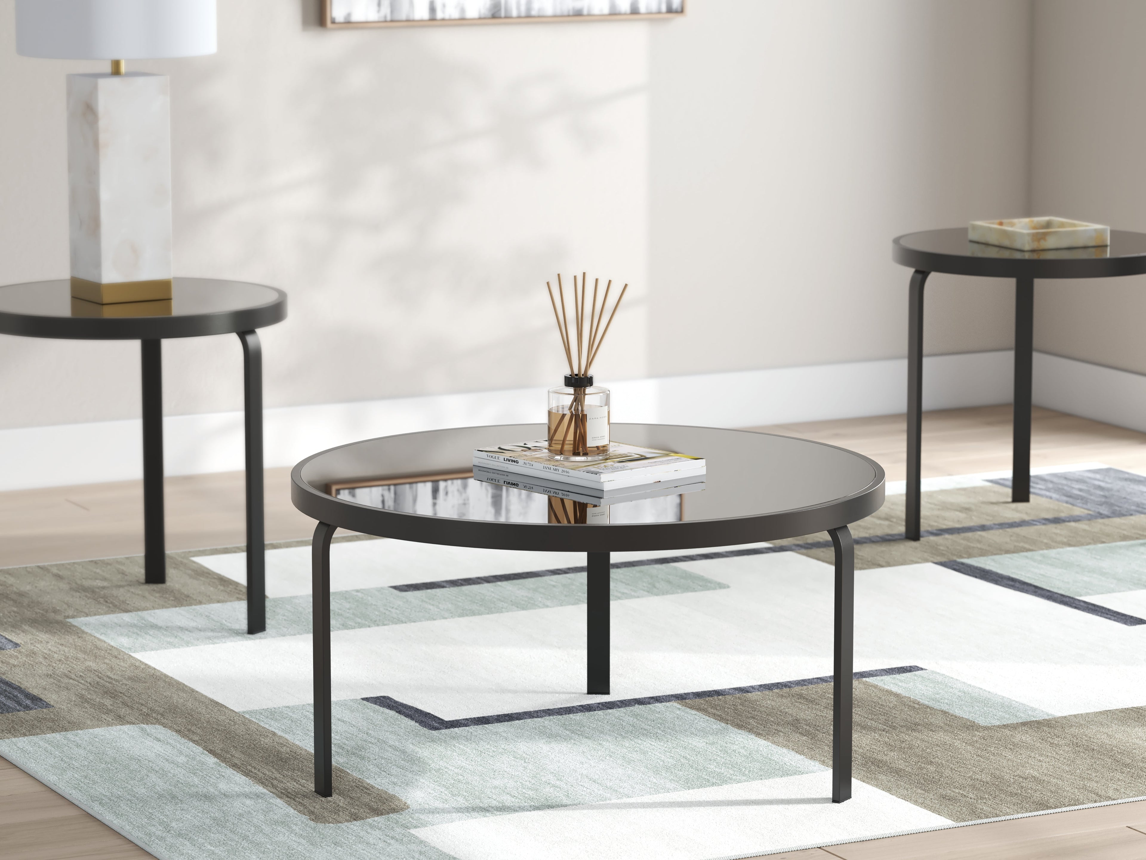Dorylin Black Occasional Table Set (Set of 3)