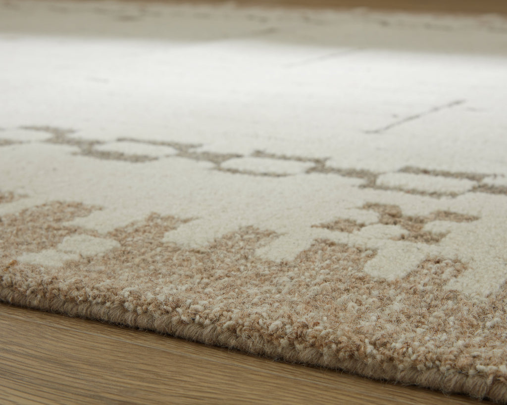 Dot Cream/Brown/Taupe Large Rug