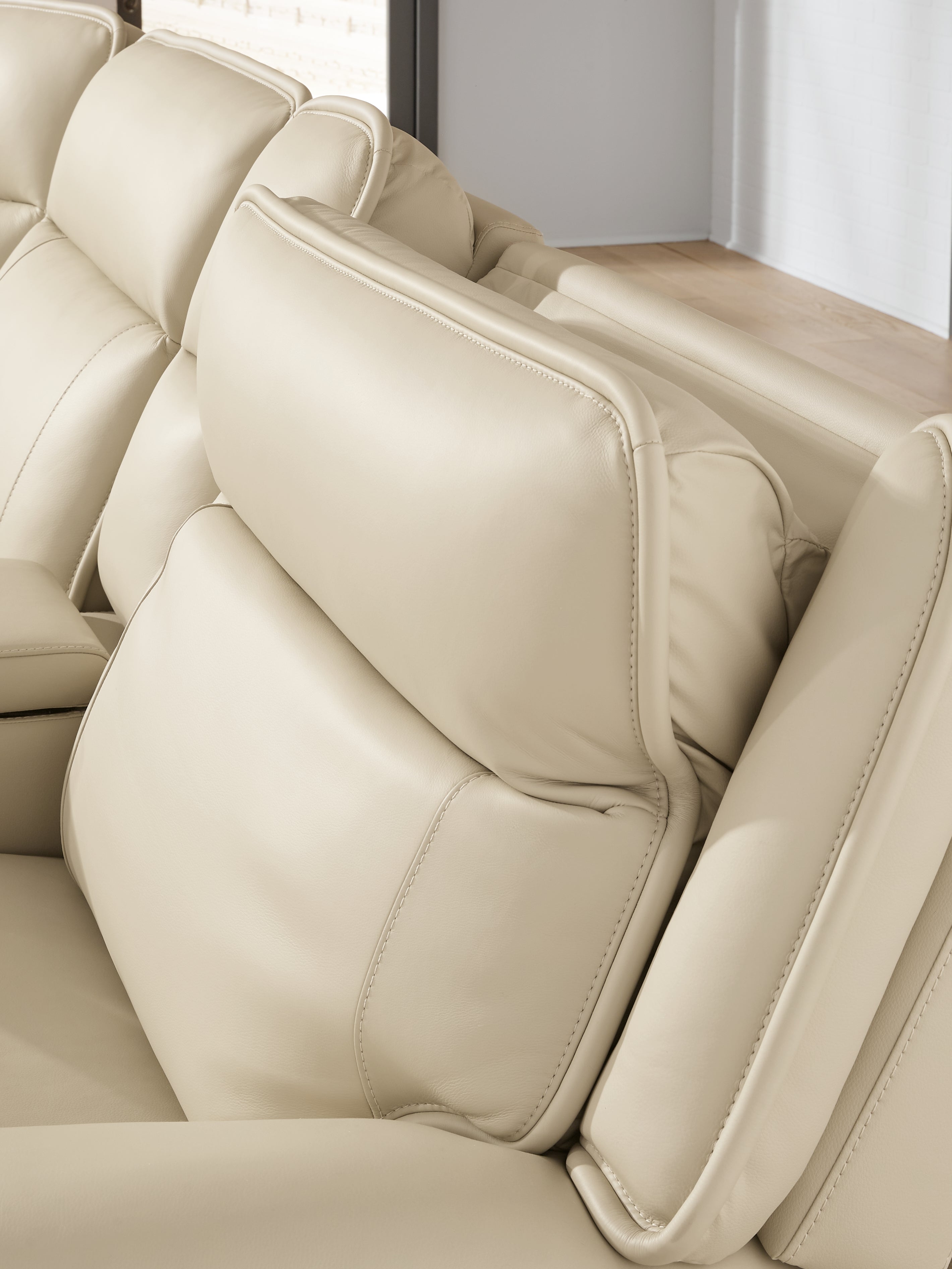 Double Deal Almond 2 Pc Power Reclining Loveseat Sectional