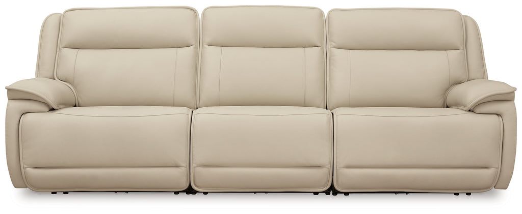 Double Deal Almond 3-Piece Power Reclining Sofa Sectional