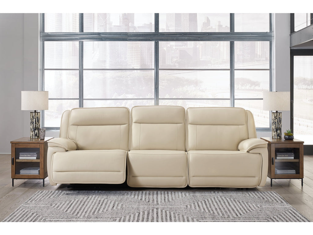 Double Deal Almond 3-Piece Power Reclining Sofa Sectional
