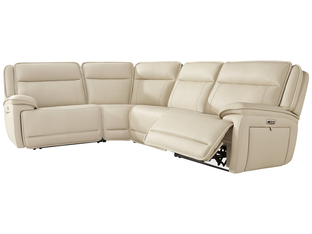 Double Deal Almond 4-Piece Reclining Sectional