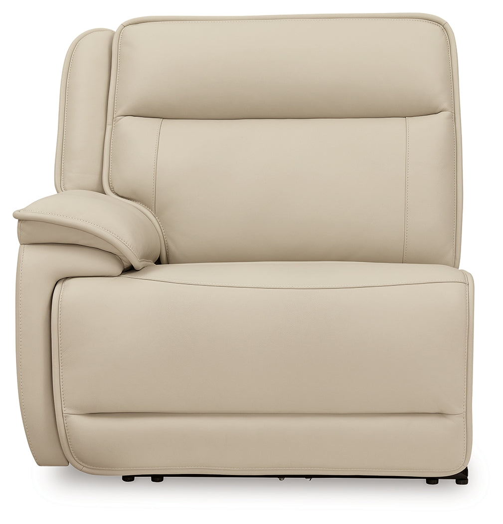 Double Deal Almond 4-Piece Reclining Sectional