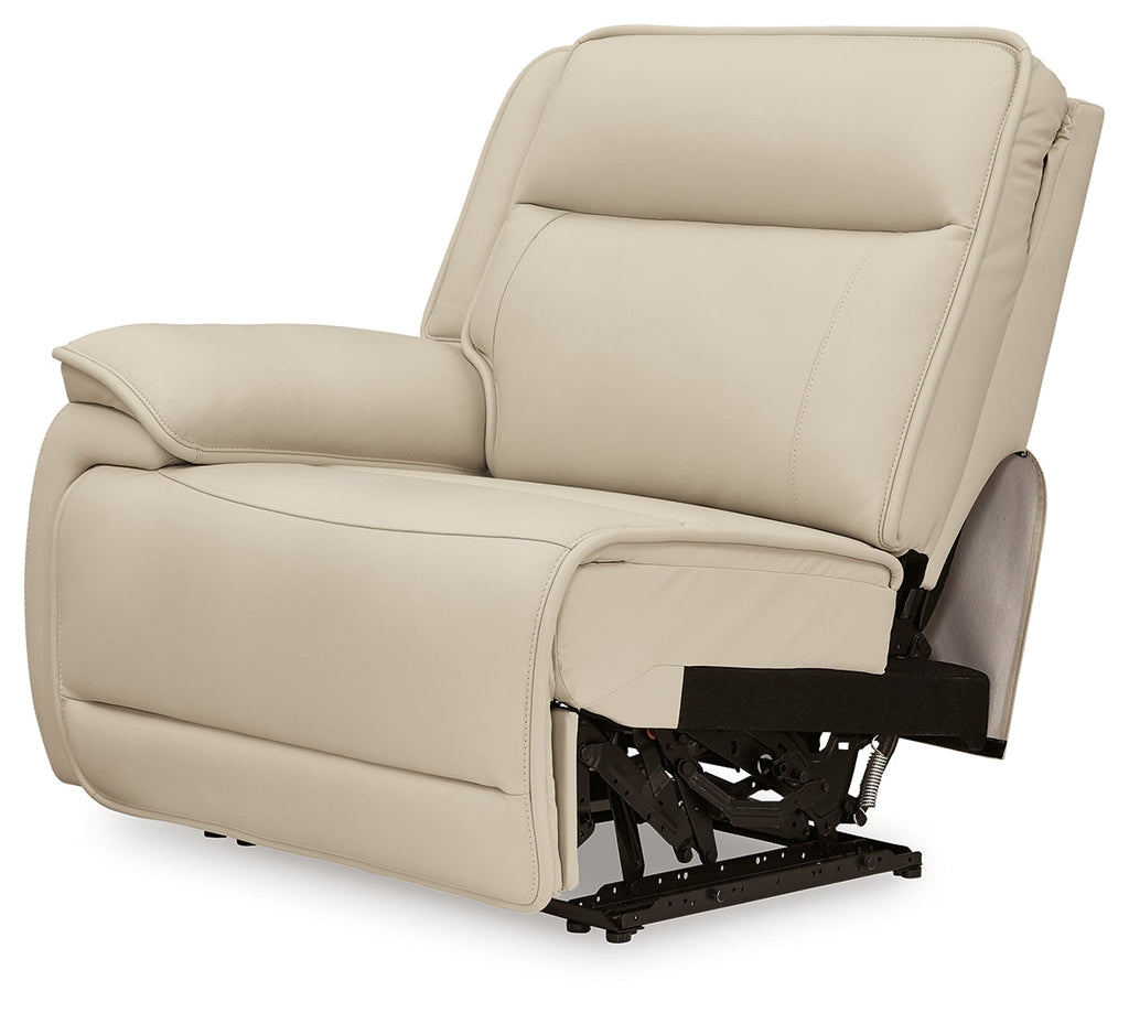 Double Deal Almond 4-Piece Reclining Sectional