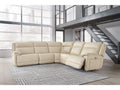 Double Deal Almond 5-Piece Power Reclining Sectional