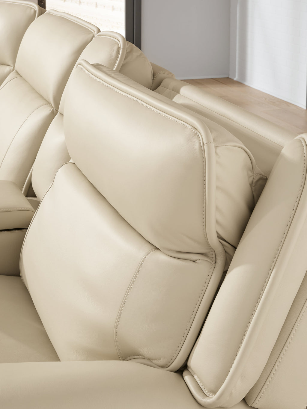 Double Deal Almond 6-Piece Power Reclining Sectional