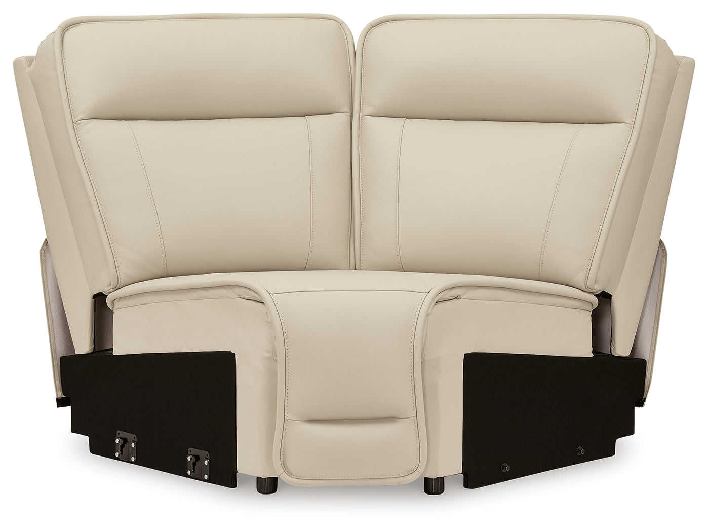 Double Deal Almond 6-Piece Reclining Sectional