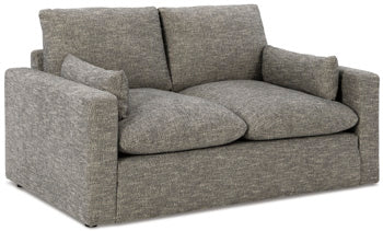 Dramatic Granite Fabric Loveseat