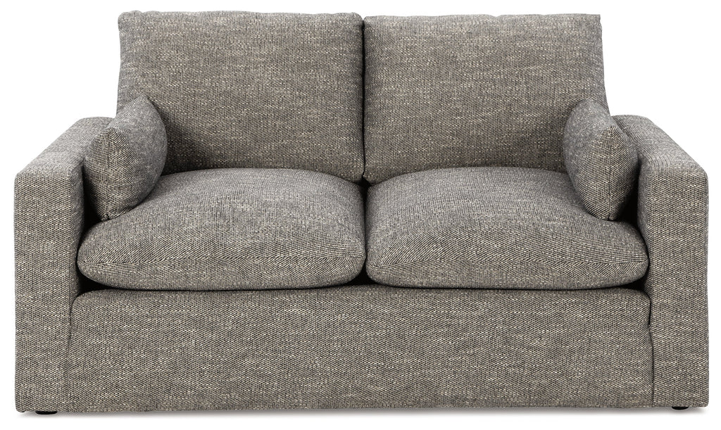 Dramatic Granite Fabric Loveseat