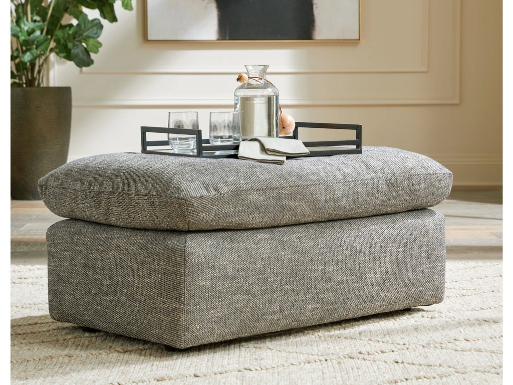 Dramatic Granite Ottoman