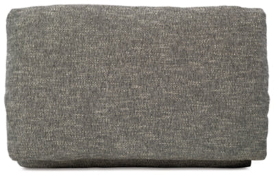 Dramatic Granite Oversized Chair and Ottoman
