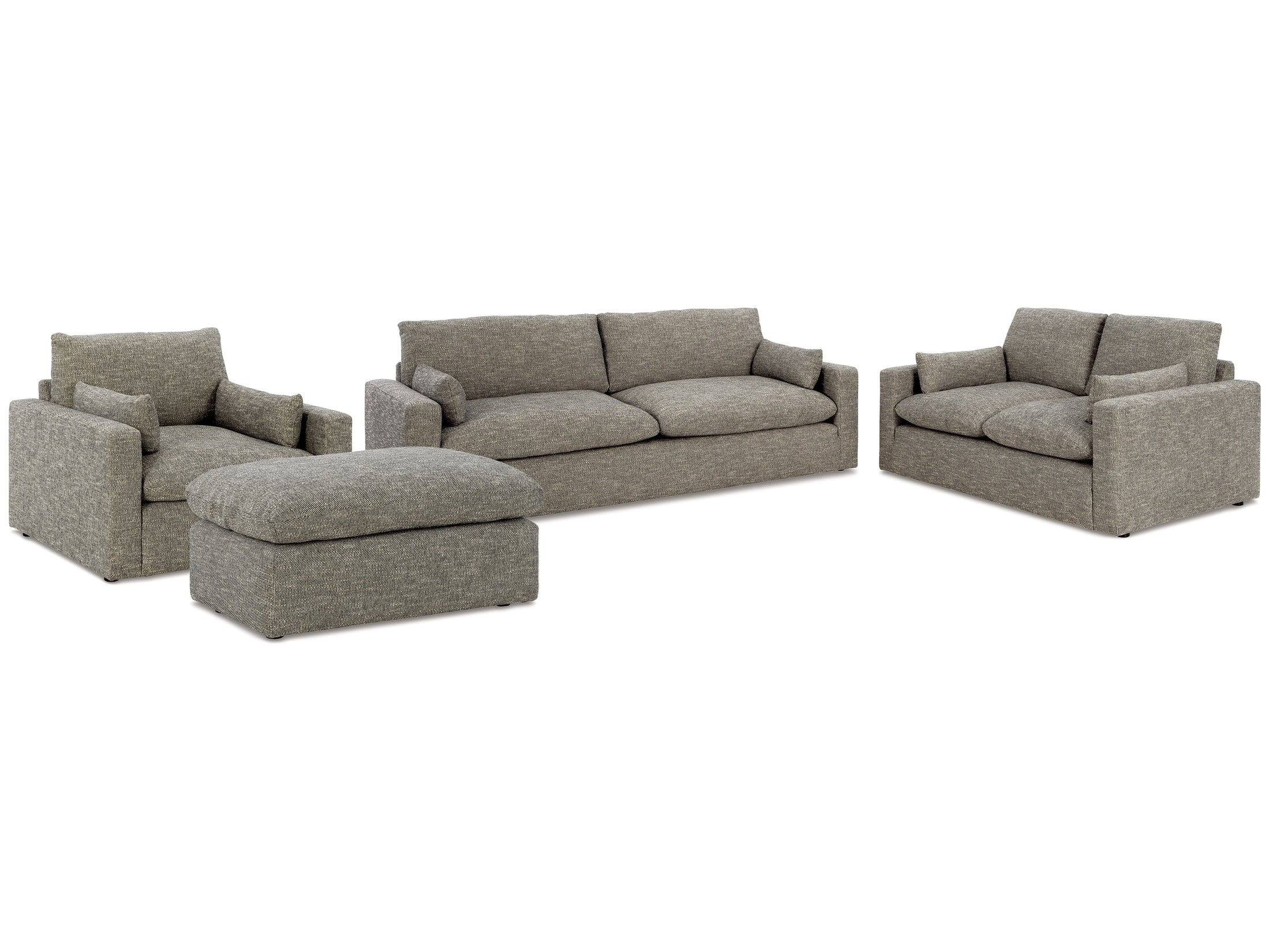 Dramatic Granite Sofa, Loveseat, Chair and Ottoman