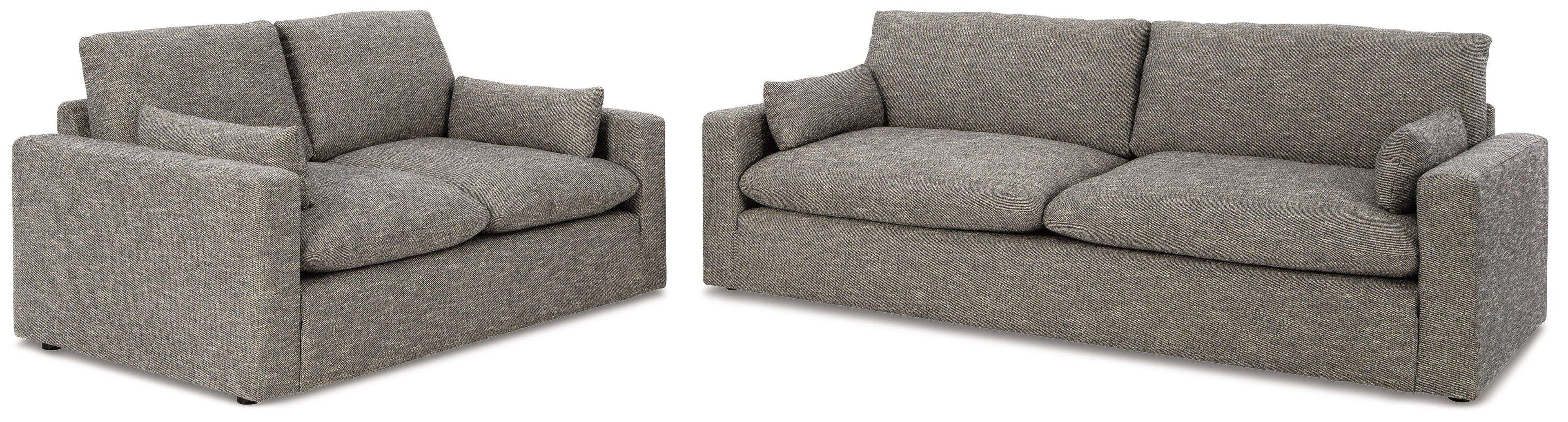 Dramatic Granite Sofa and Loveseat